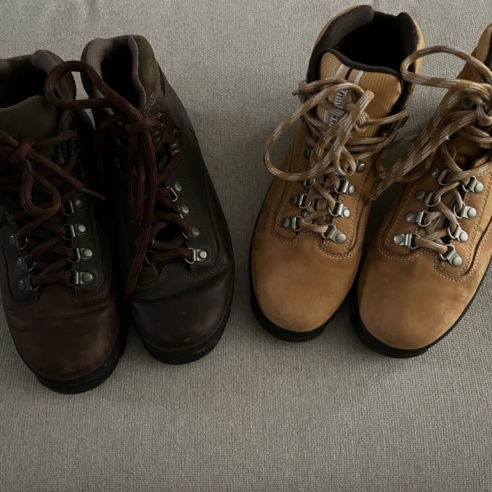 2 pairs retro Timberland boots from late ‘90’s